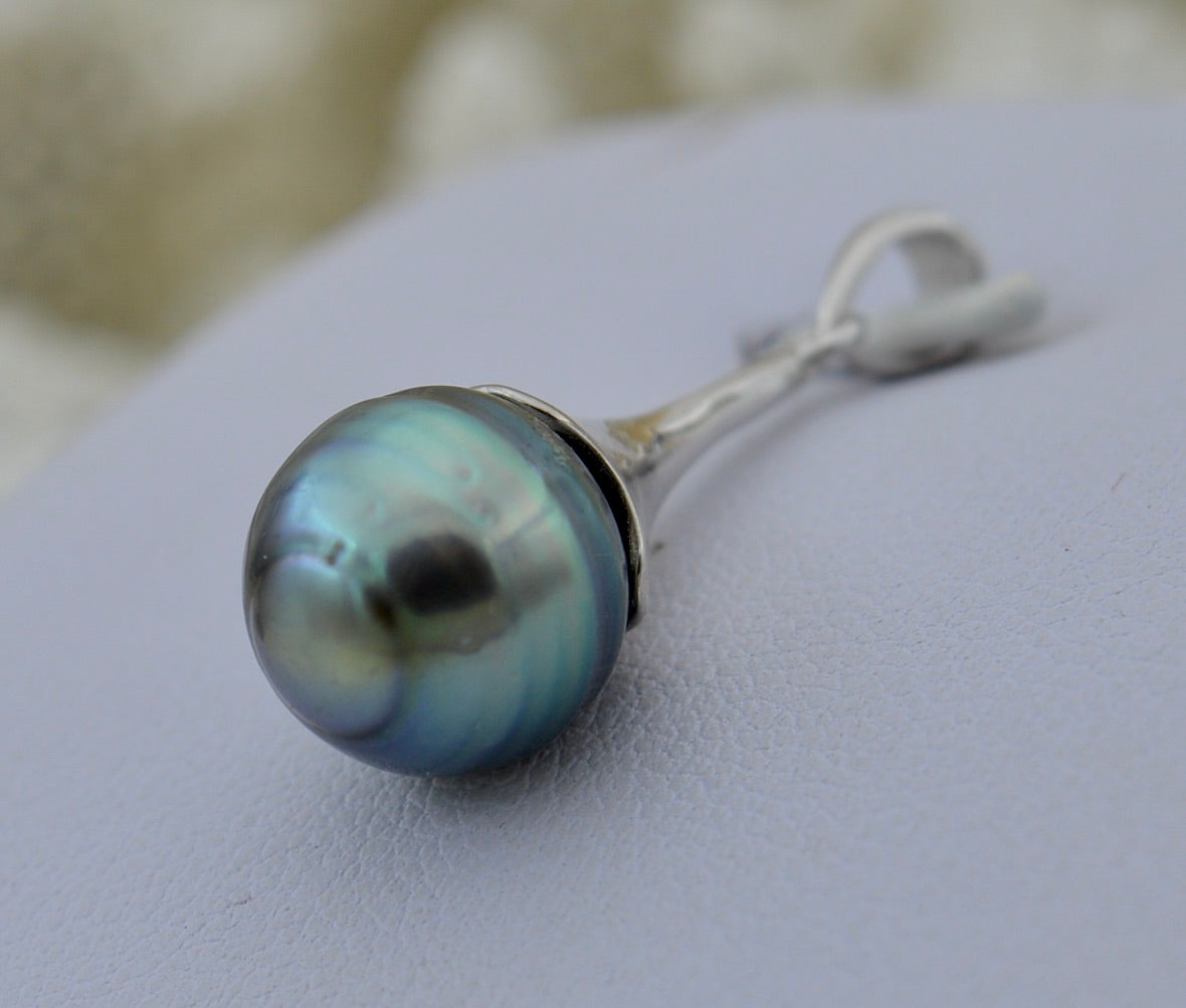 Collection Tipanier perle de 10.2mm sur argent