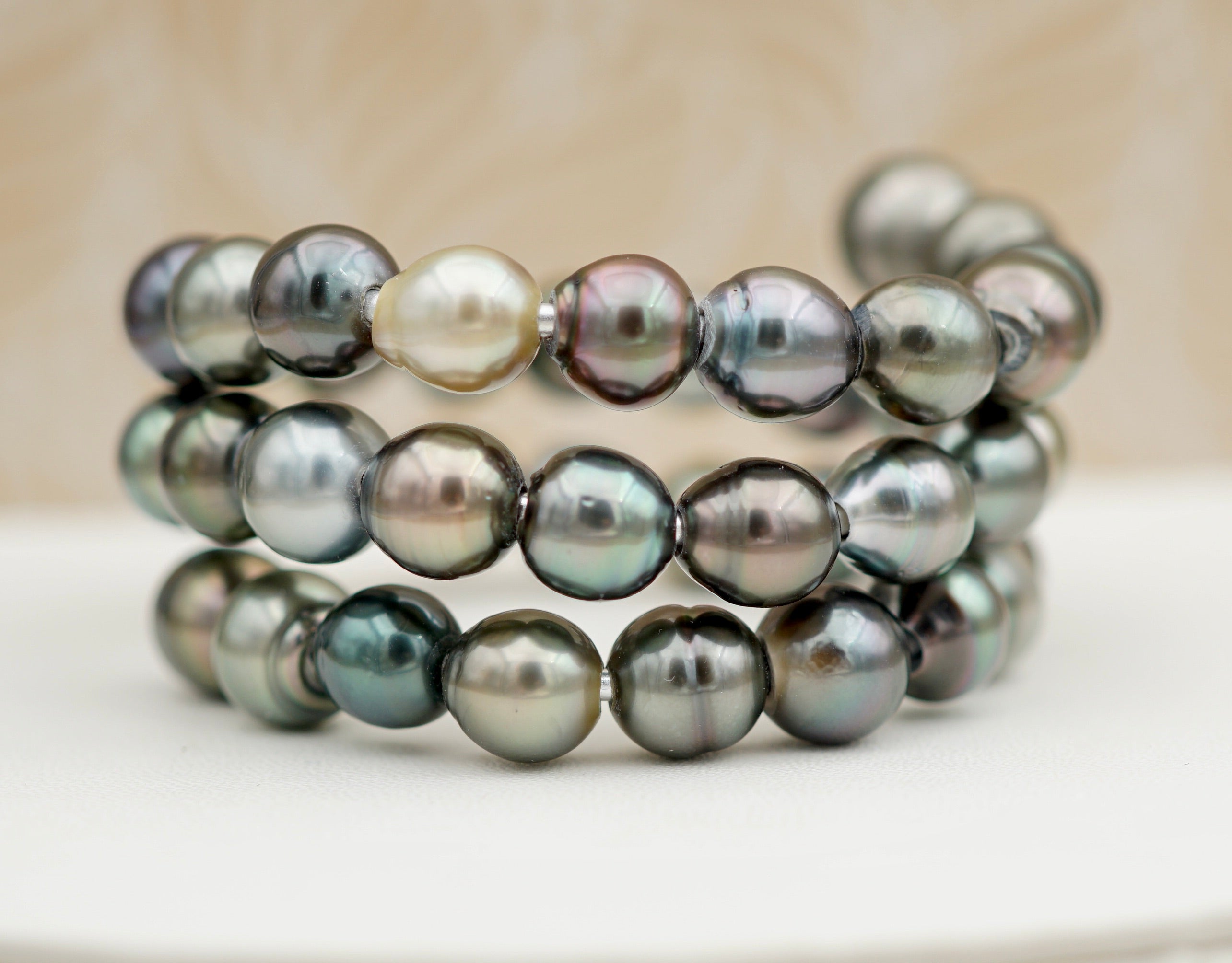 Collection Bora bora bracelet de 46 perles multicolores