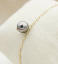 Rikitea perle ronde de 9.1mm sur gold Filled