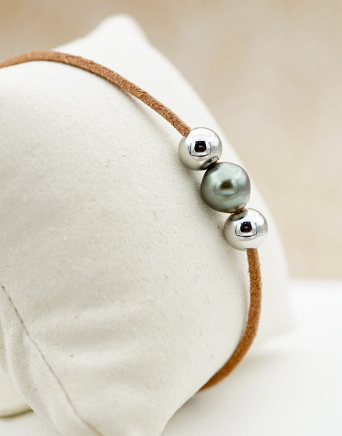 Bracelet Honolua perle baroque de 8.9mm