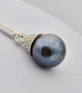 Collection Puaiti perle de 10.5mm sur argent et zirconium