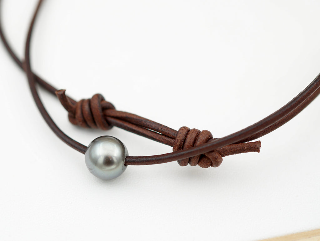 Collier Rikitea perle ronde de 9.6mm