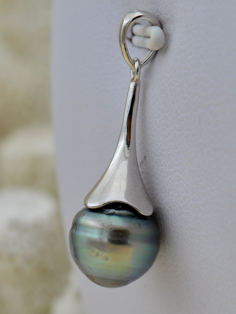 Collection Tipanier perle de 10.2mm sur argent