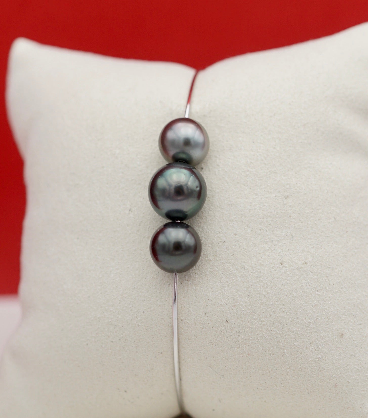 Collection Tahiti trois perles sur argent