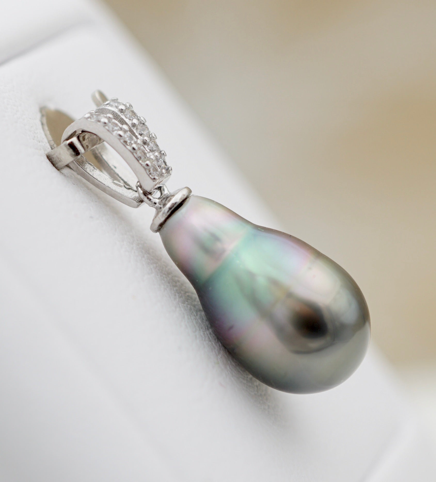 Collection Mangareva perle de 9mm sur argent