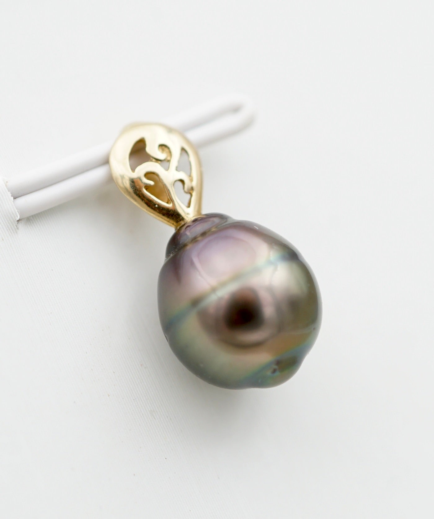 belle du lagon perle cerclée de 9mm sur Or 18k