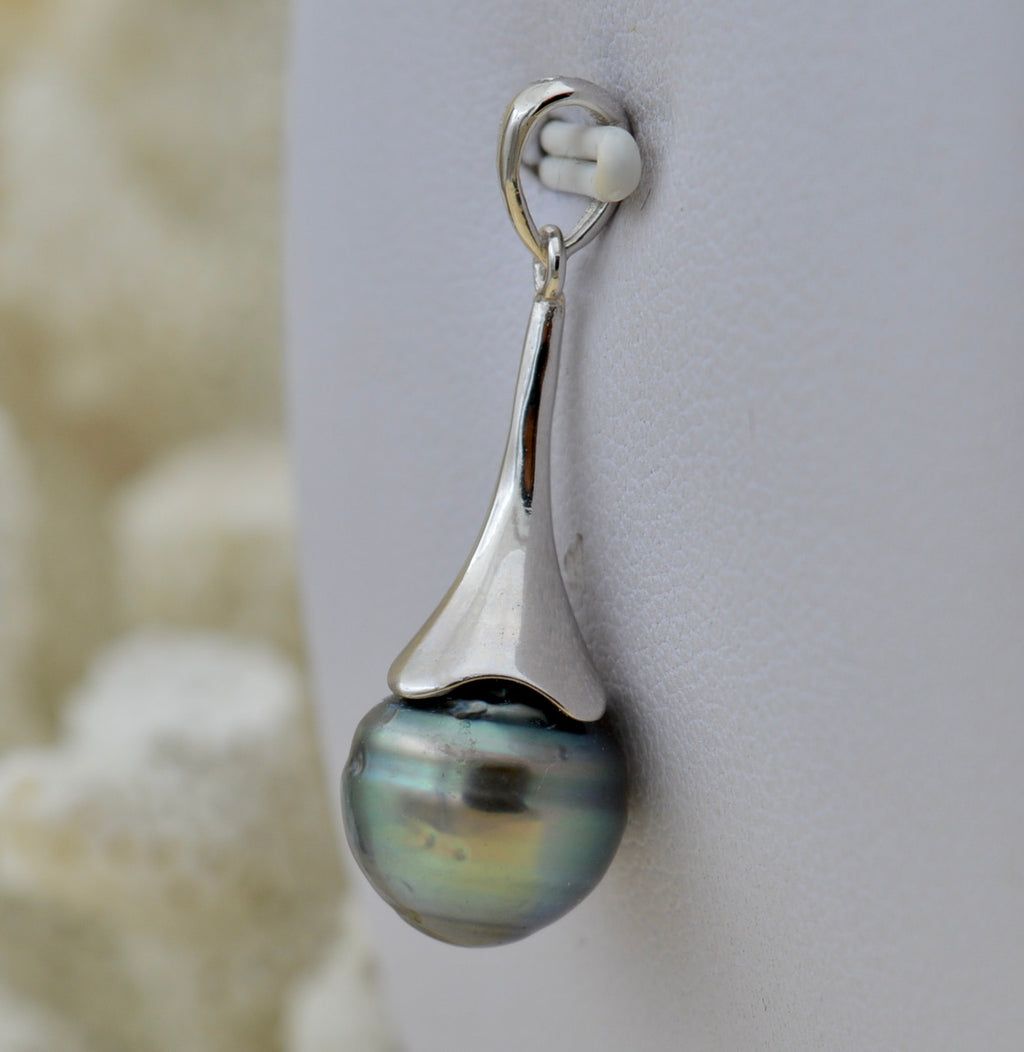 Collection Tipanier perle de 10.2mm sur argent