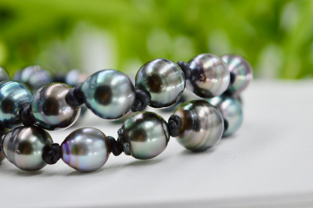 Collection Bora-Bora / 24 perles sur cuir