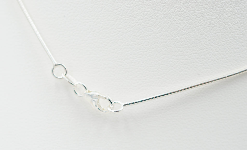 Collier maille oméga 1mm Argent 925 de 40cm