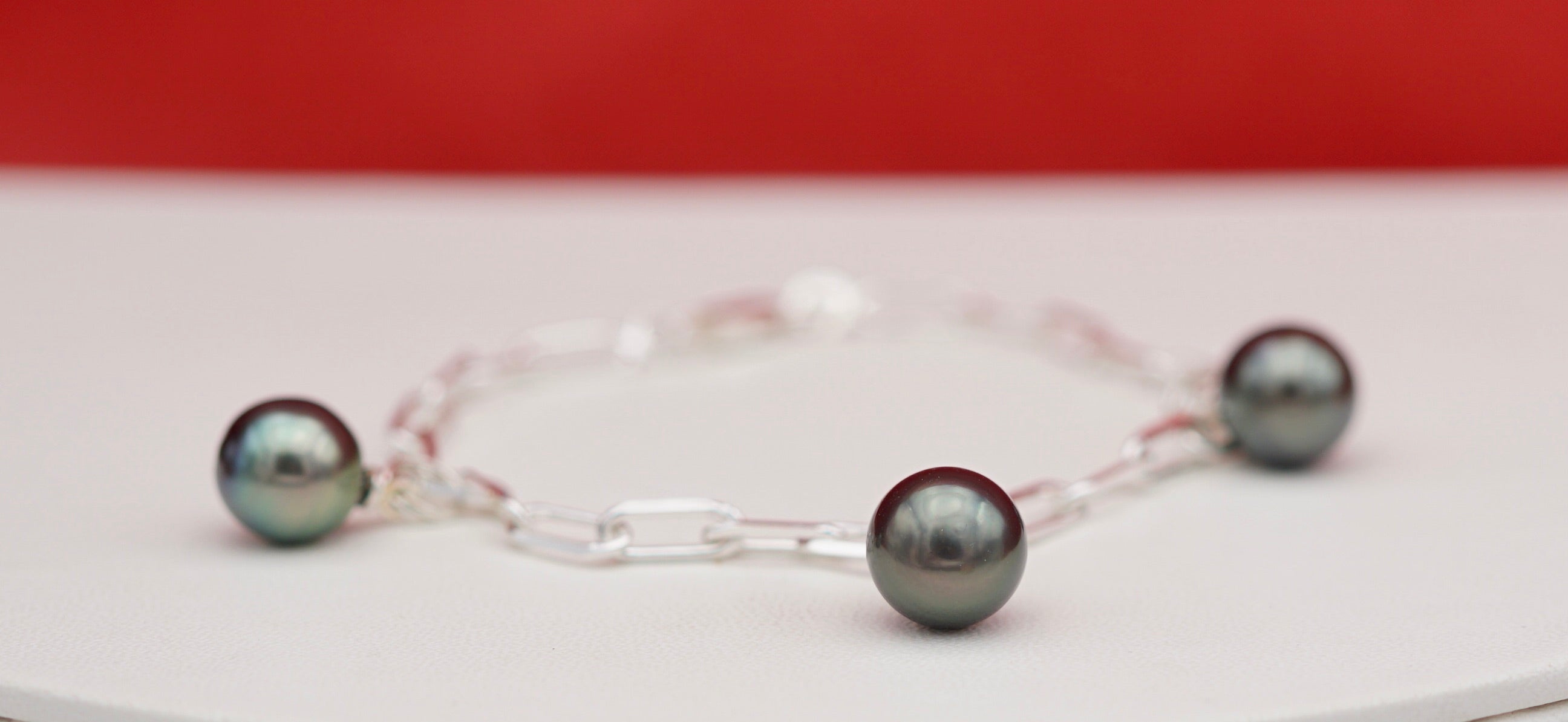 Collection Rangiroa 3 perles rondes sur Argent