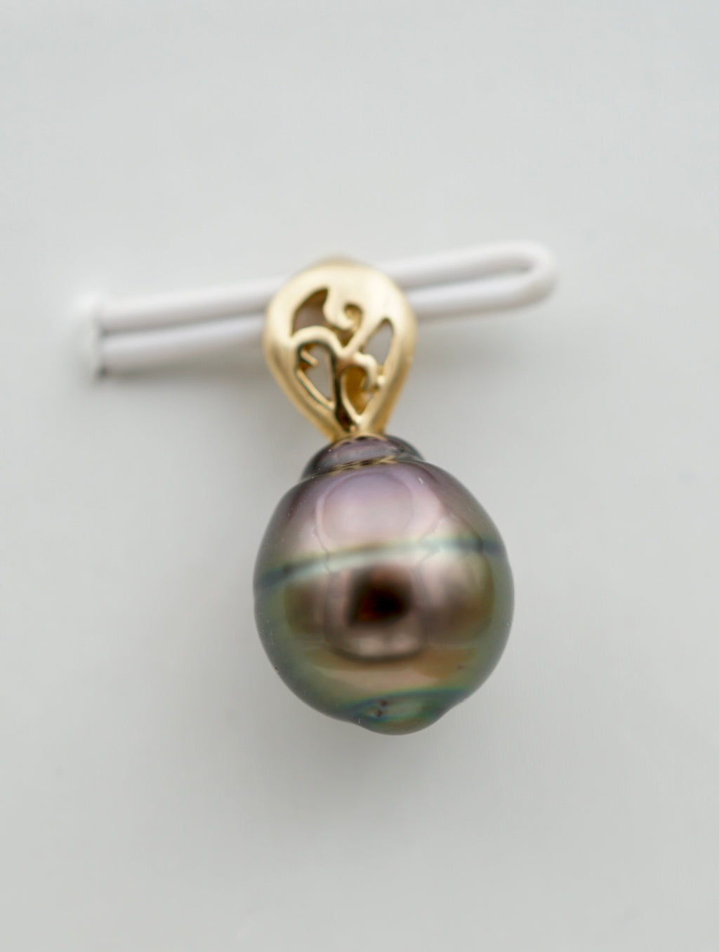 belle du lagon perle cerclée de 9mm sur Or 18k