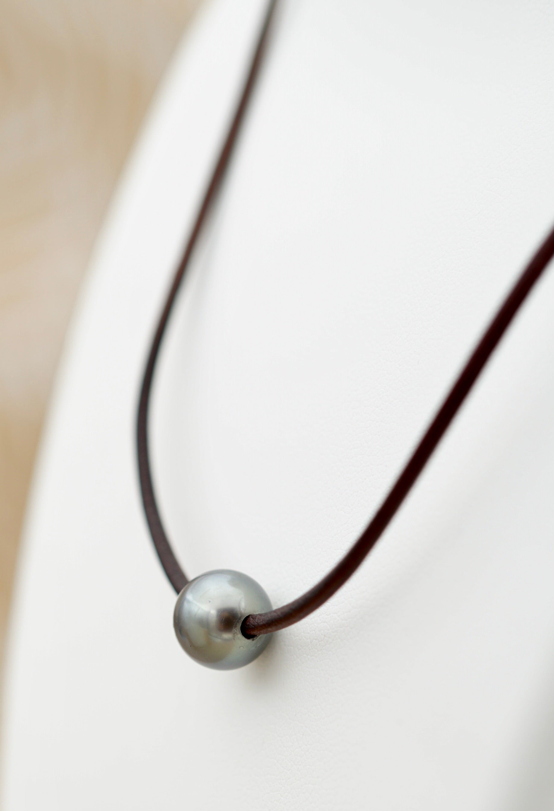 Collier Rikitea perle ronde de 9.6mm