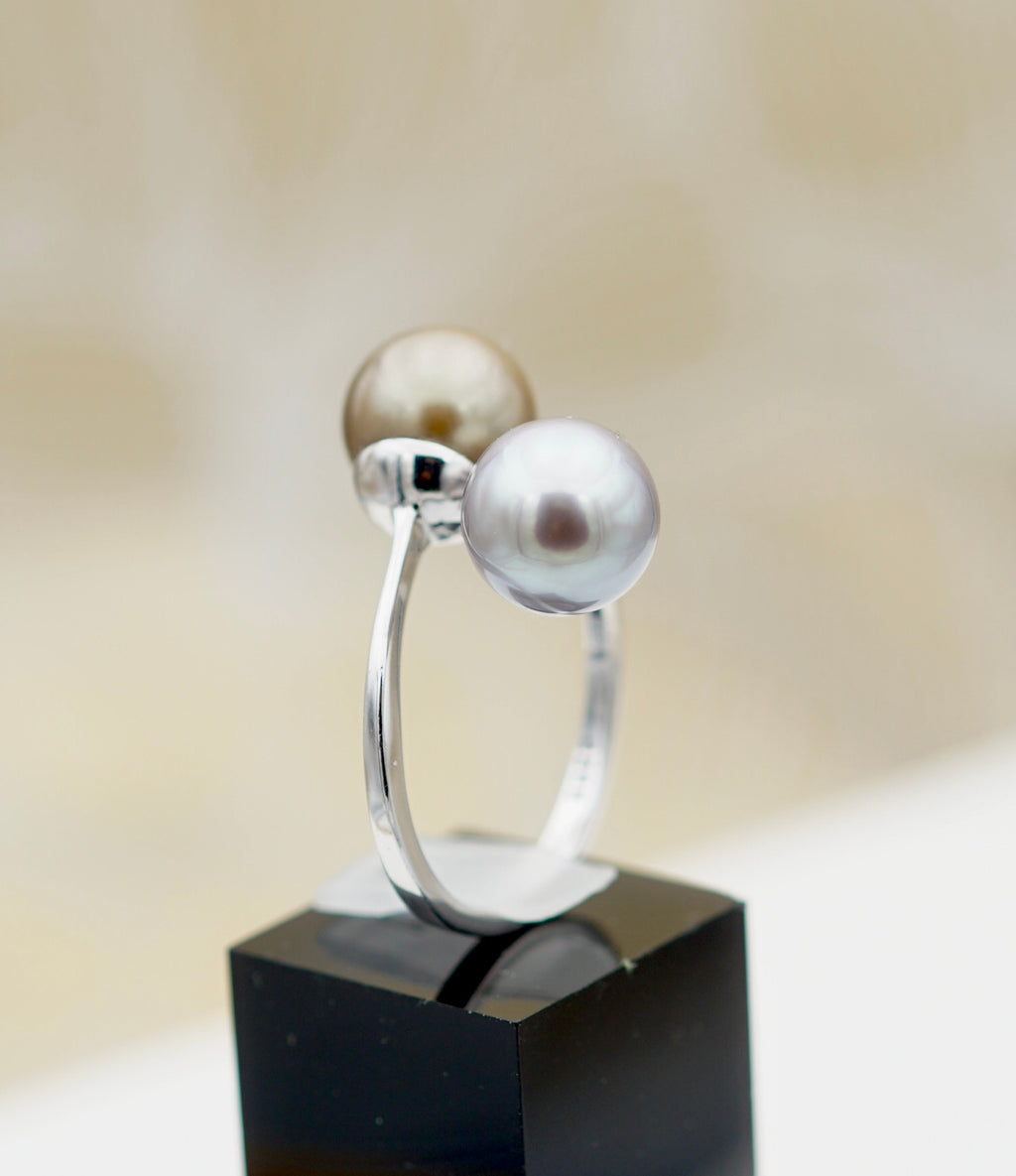 Collection Maupiti perles rondes gold et silver