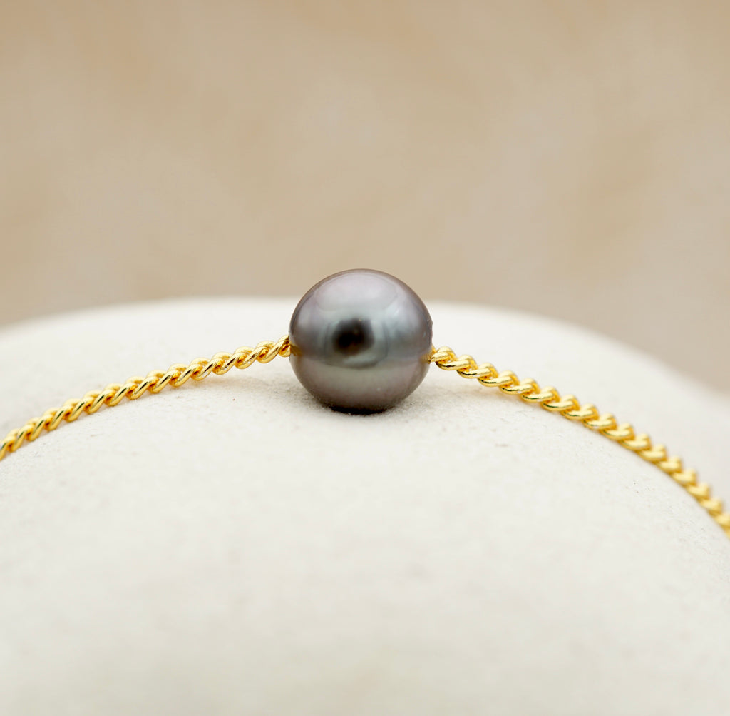 Tamure perle ronde de 9.7mm