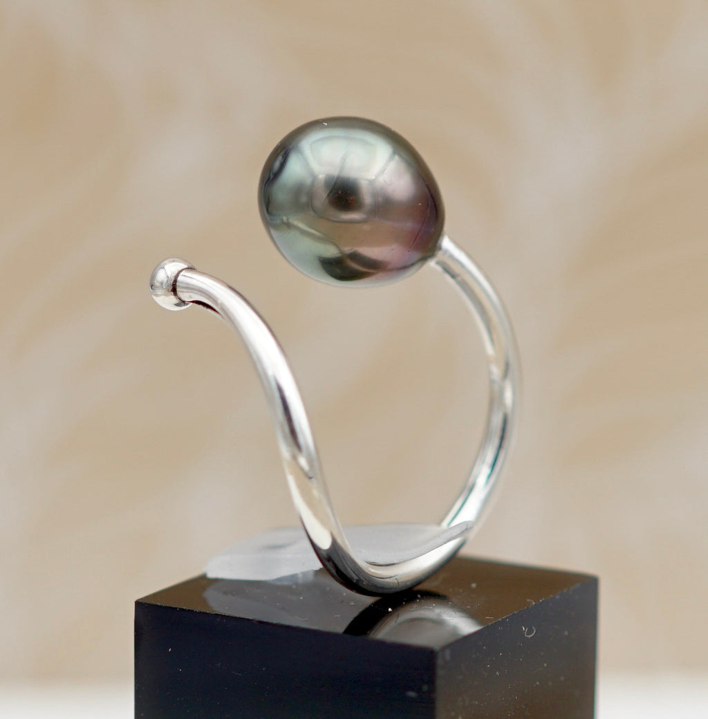Collection Huahine perle cerclée de 9.8mm