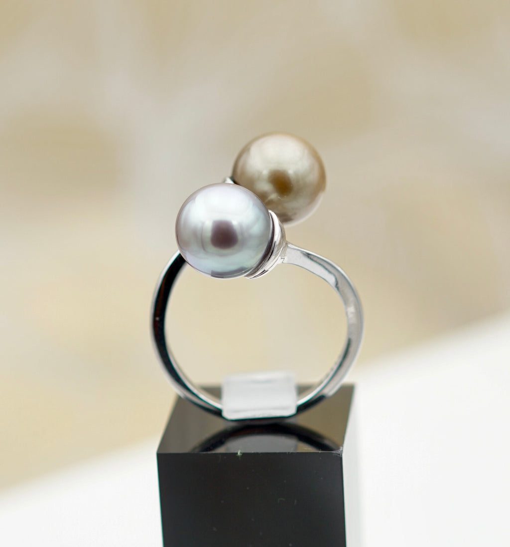 Collection Maupiti perles rondes gold et silver