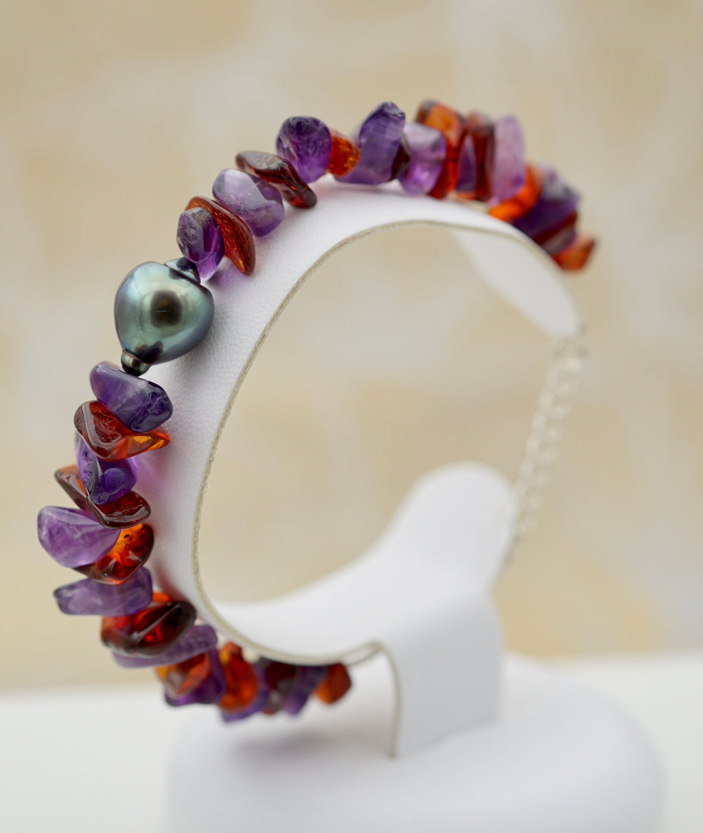Collection Pahua perle cerclée de 10.6mm