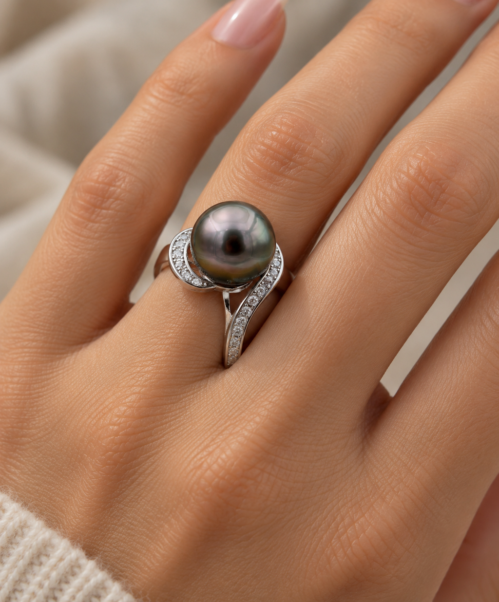 Magnifique bague de 9.7mm Catégorie AAA