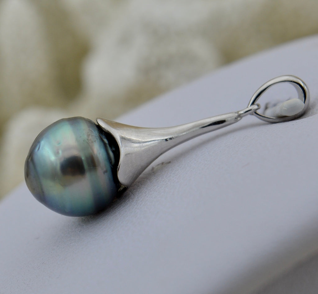 Collection Tipanier perle de 10.2mm sur argent