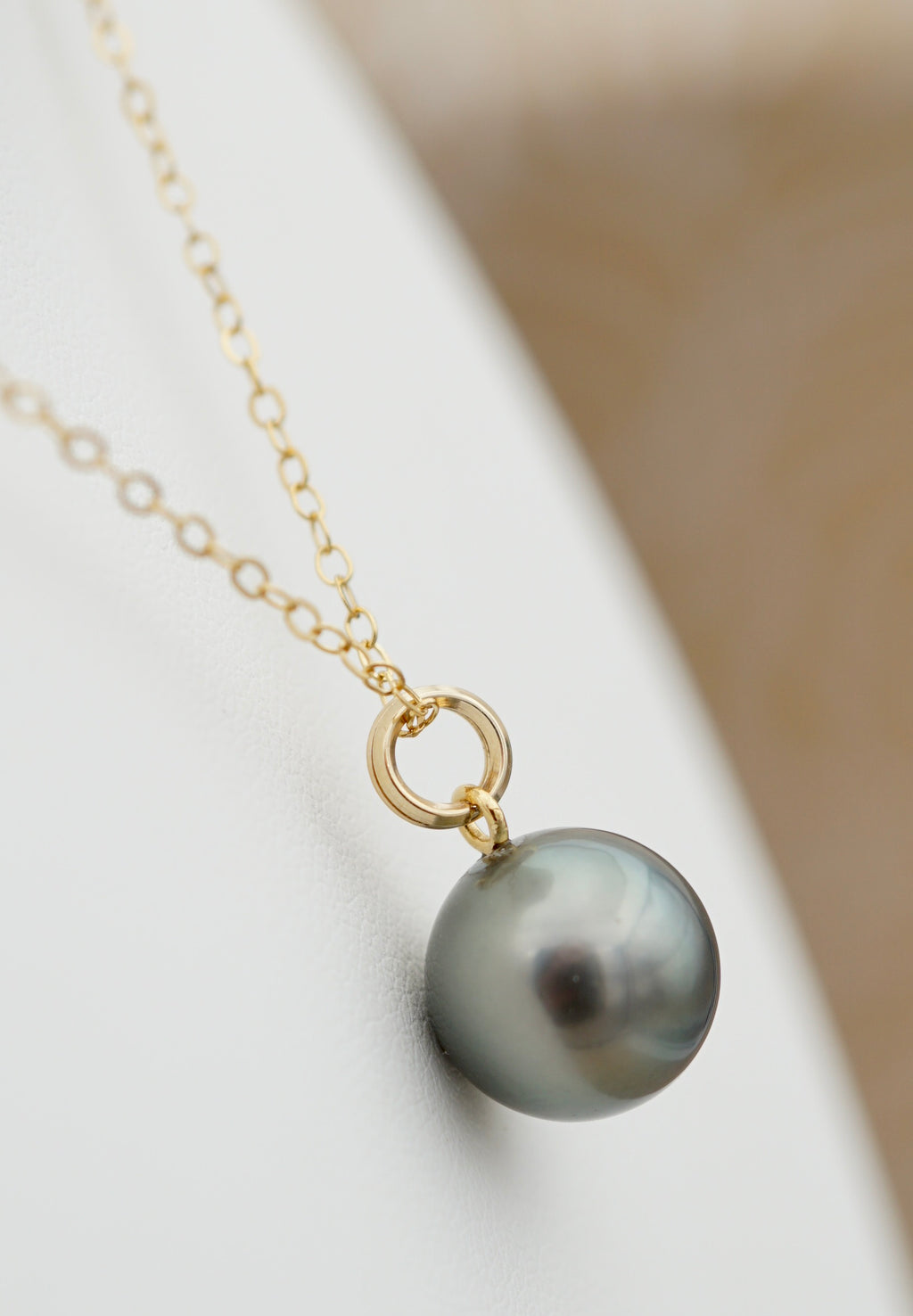 Tubuai perle de Tahiti de 10.3mm sur gold filled
