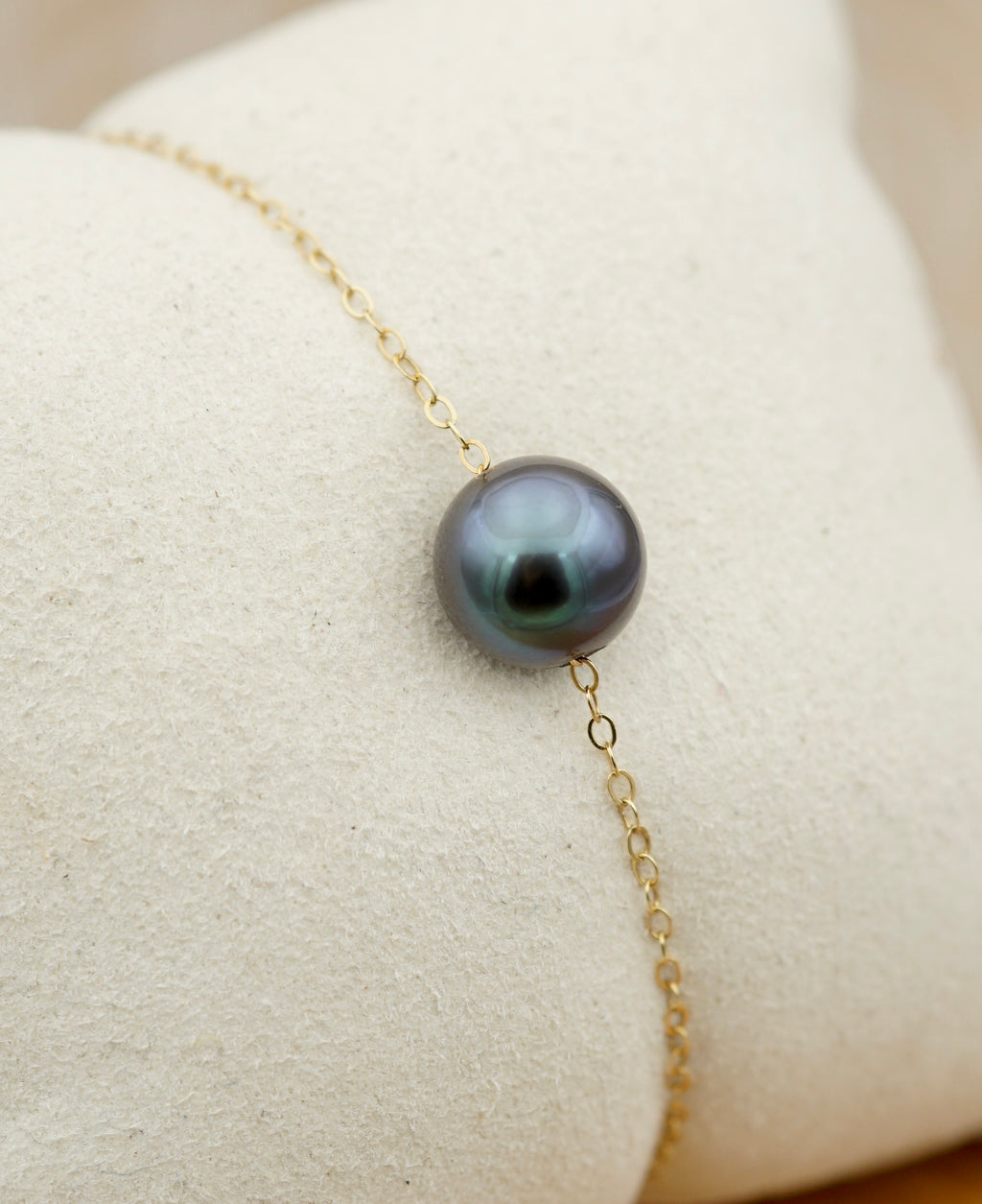 Hatutu véritable perle bleu de Tahiti de 9.4mm