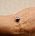Hatutu véritable perle bleu de Tahiti de 9.4mm