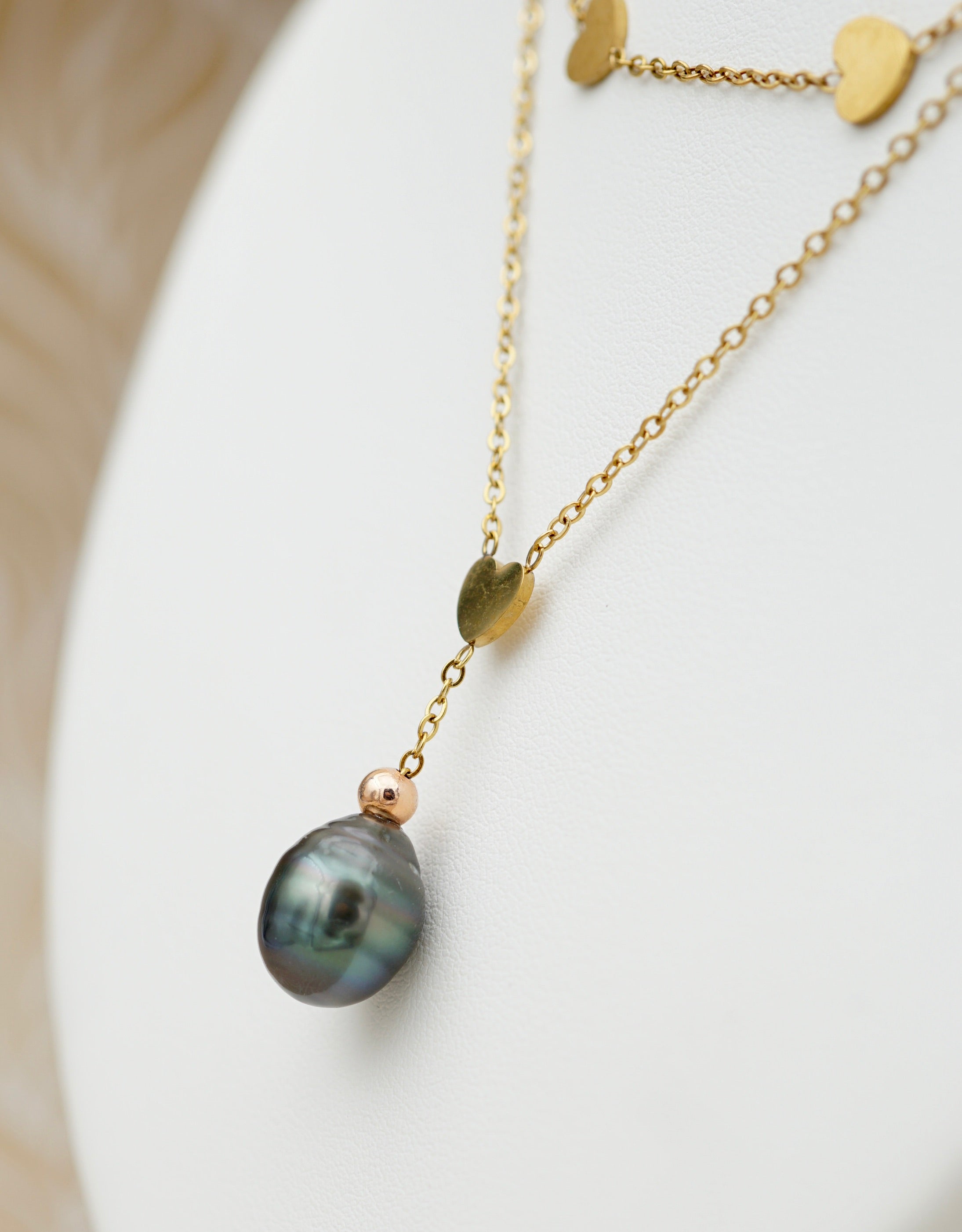 Manihi perle de Tahiti cerclée de 10.6mm