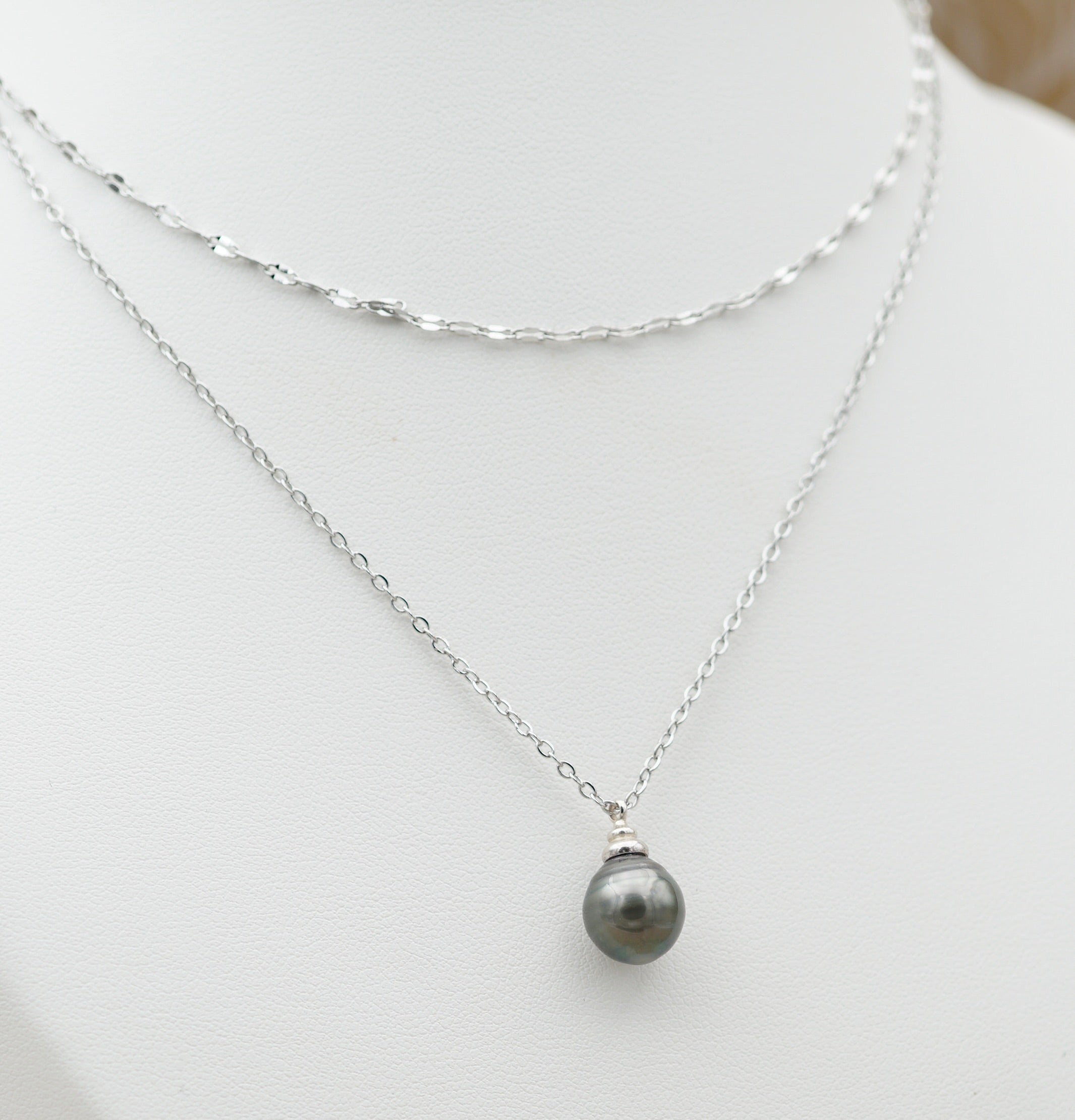 Papara perle de Tahiti cerclée de 9.7mm