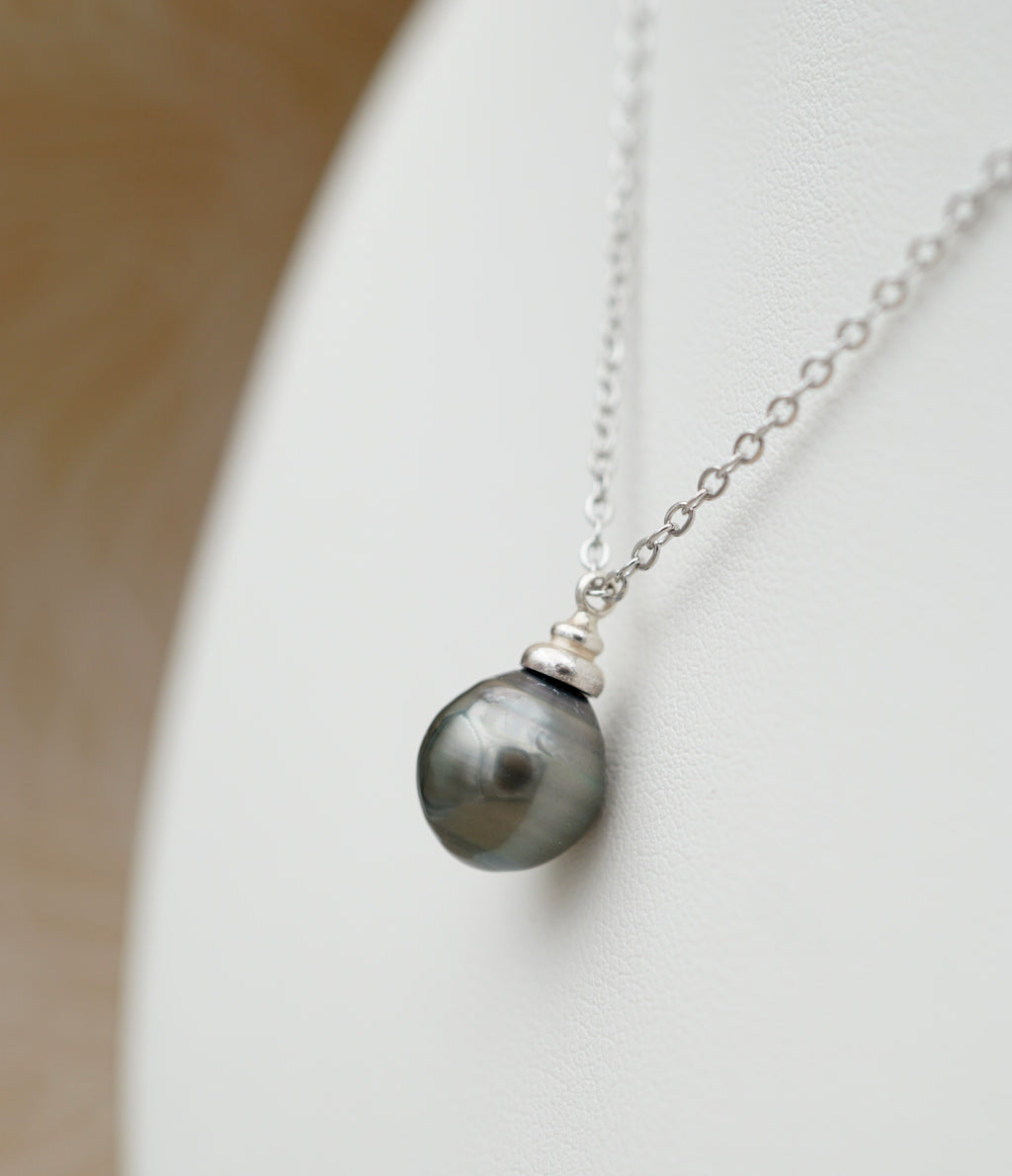 Papara perle de Tahiti cerclée de 9.7mm