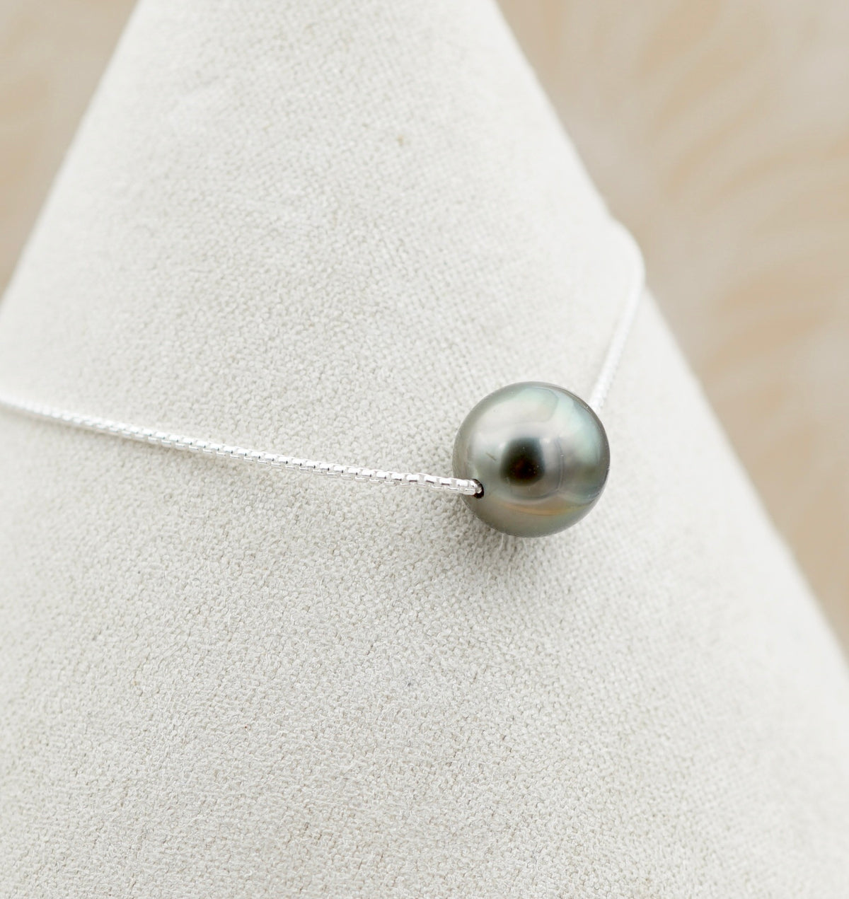 Meka perle de Tahiti de 9.3mm sur argent