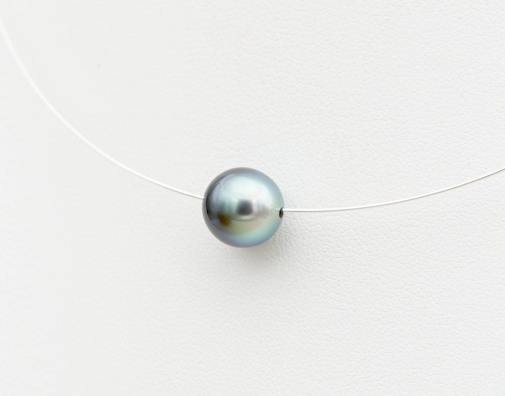 Kawuai perle de Tahiti de 9.5mm sur argent 925mm